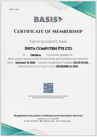 BASIS MEMBERSHIP CERTIFICATE